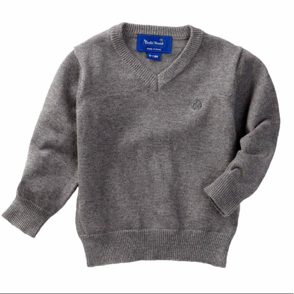 Beetle and Thread Boys V-neck Sweater 4T